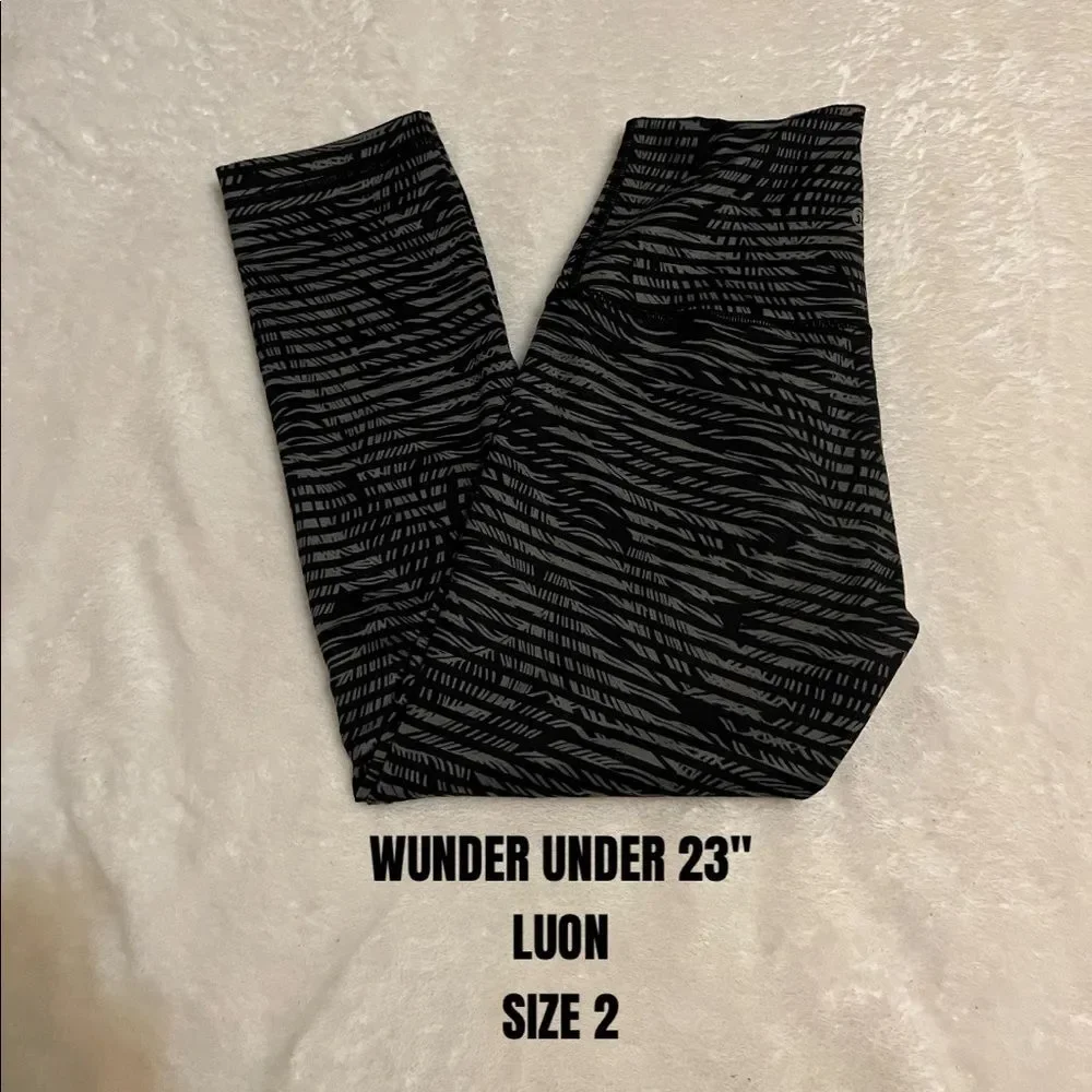 lululemon wunder under cropped leggings size 2
